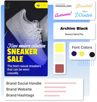 generate branded social media videos